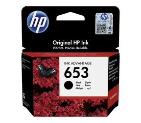 HP 653 originální cartridge černá / pro HP DeskJet Plus Ink Advantage 6075 & 6475 / 6 ml 