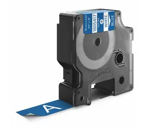 Dymo originální páska do tiskárny štítků 19mm x 5.5m (modrý podklad) / bílý tisk / D1 / vinyl