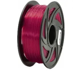 XtendLan PETG filament průhledně-červená / struna pro 3D tiskárnu / PETG / 1.75mm / 1kg   
