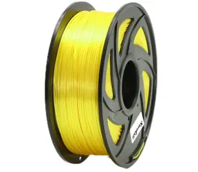 XtendLan PLA filament leskle-žlutá / struna pro 3D tiskárnu / PLA / 1.75mm / 1kg   