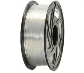 XtendLan PETG filament průhledně-bílá / struna pro 3D tiskárnu / PETG / 1.75mm / 1kg   