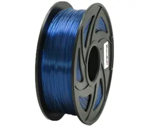XtendLan PLA filament průhledně-modrá / struna pro 3D tiskárnu / PLA / 1.75mm / 1kg   