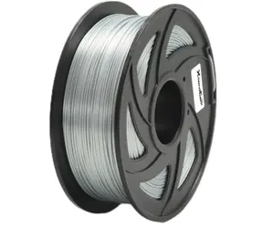 XtendLan PLA filament leskle-stříbrná / struna pro 3D tiskárnu / PLA / 1.75mm / 1kg   