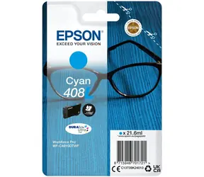Epson DURABrite Ultra 408L XL modrá / pro WF-C4810DTWF / 21.6 ml