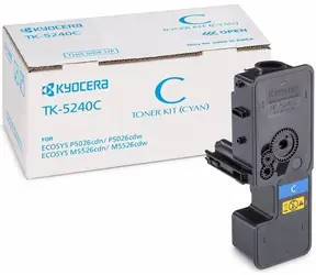 Kyocera TK-5240C Toner modrá / pro M5526cdn & cdw & P5026cdn & cdw / výtěžnost až 3.000 stran