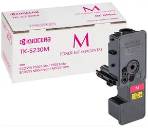 Kyocera TK-5230M Toner fialová / pro M5521cdn & cdw & P5021cdn & cdw / výtěžnost až 2.200 stran