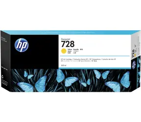 HP F9K15A originální cartridge 728 (300ml) žlutá / DesignJet T730&T830 / 300 ml