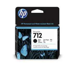 HP 712 (3ED71A) originální cartridge černá / HP DesignJet Studio 24" & Studio 36" / 80 ml 