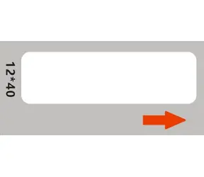 Niimbot štítky 12x40mm pro D11 a D110 bílá / 160ks 