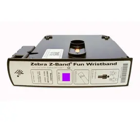 Zebra Wristband Purple 1x10in (25.4x254mm) / PP / DT / Z-Band Fun / Adhesive closure / 350/roll / 6/box 