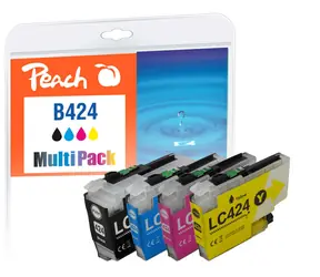 Peach LC-424VALP alternativní cartridge MultiPack / pro Brother DCPJ 1200 W & CPJ 1200 DW / 4x 750 stran