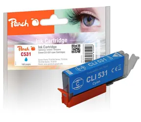 Peach C530/531 alternativní inkoustová kazeta modrá / pro Pixma TS 8700 & Pixma TS 8750