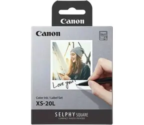 Canon XS-20L bílá / Samolepicí fotopapír do termosublimační tiskárny / 20 listů