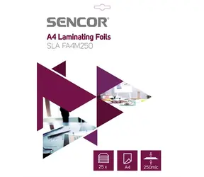 SENCOR SLA FA4M250 Laminovací fólie A4/250mic (25ks)