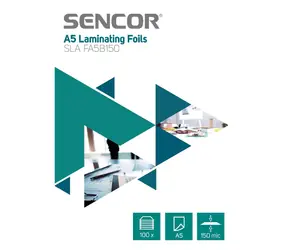 SENCOR SLA FA5B150 Laminovací fólie A5/150mic (100ks)