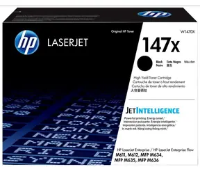 HP 147X originální toner černá / pro HP LaserJet Enterprise M610 & M611 & M612 / 25.200 stran