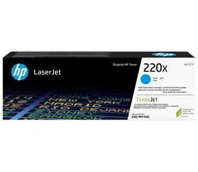 HP 220X originální toner modrá / pro HP Color LaserJet Pro 4202dn & 4202dw / 5.500 stran