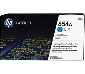 HP 654A originální toner azurová / pro HP Color LaserJet Enterprise M651dn & M651n / 15.000 stran