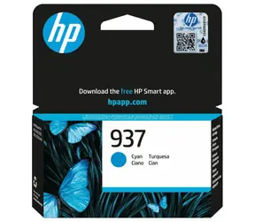 HP 937 inkoustová kazeta modrá / pro HP OfficeJet Pro 9120e & 9122e & 9125e & 9132e / 800 stran