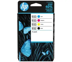 HP 932/933 (6ZC71AE) inkoustová kazeta CMYK / pro HP OfficeJet 6100 & 6600 & 6700 & 7110 & 7110 Wide / 8.5ml + 3x 4ml