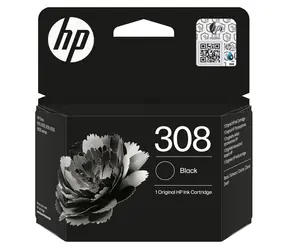 HP 308 inkoustová kazeta černá / pro HP Envy 6110e & Envy 6120e & Envy 6122e / 160 stran