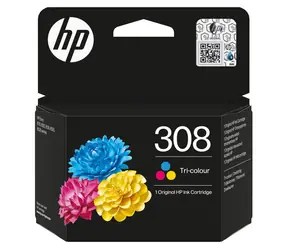 HP 308 inkoustová kazeta tříbarevná / pro HP Envy 6110e & Envy 6120e & Envy 6122e / 120 stran
