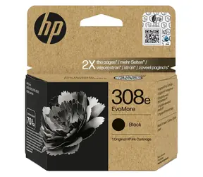 HP 308e inkoustová kazeta černá / pro HP Envy 6110e & Envy 6120e & Envy 6122e / 320 stran