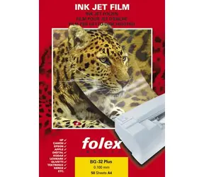 folex BG-32.5 Plus čirá fólie pro IJ - senzorový proužek / Čirá univerzální fólie  / Inkoust / 50 ks