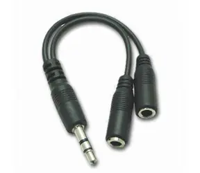 PremiumCord Kabelová rozdvojka 3,5 Jack M - 2xF 10cm
