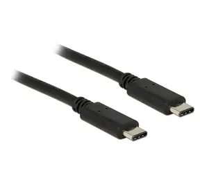 DeLock propojovací Kabel USB 2.0 Type-C samec > USB 2.0 Type-C samec / 0.5 m