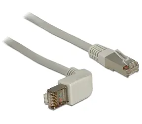 DeLock kabel RJ45 Cat.6A SSTP úhlový-rovný / 1 m