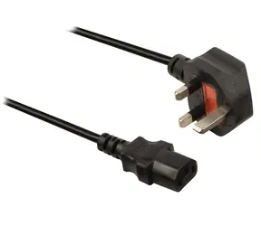 VALUELINE napájecí kabel se zástrčkou UK a konektorem IEC-320-C13 1.8m / černý