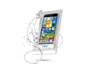 SBS Univerzální voděodolné pouzdro pro až 5.5" smartphony bílá