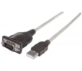 Manhattan Adaptér USB - sériový port (USB AM/DB9M, RS232)