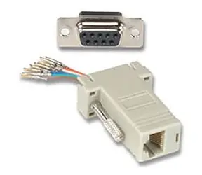 PremiumCord Redukce 9F-RJ45 zásuvka