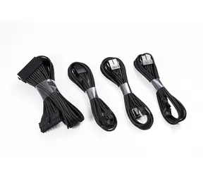 Phanteks sada prodlužovacích kabelů černá / 50cm / 24-Pin ATX / 8-Pin EPS / 2x 6+2-Pin PCIe