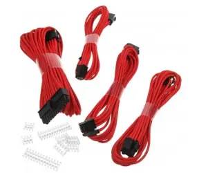 Phanteks sada prodlužovacích kabelů červená / 50cm / 24-Pin ATX / 8-Pin EPS / 2x 6+2-Pin PCIe