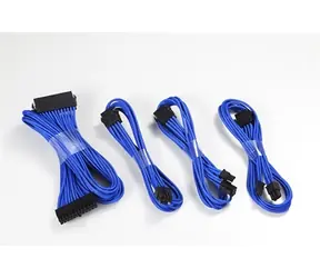 Phanteks sada prodlužovacích kabelů modrá / 50cm / 24-Pin ATX / 8-Pin EPS / 2x 6+2-Pin PCIe