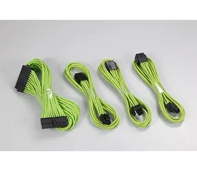 Phanteks sada prodlužovacích kabelů zelená / 50cm / 24-Pin ATX / 8-Pin EPS / 2x 6+2-Pin PCIe