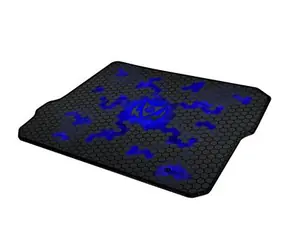 C-TECH ANTHEA CYBER BLUE / Herní podložka pod myš / 320x270x4mm / obšité okraje
