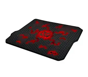 C-TECH ANTHEA CYBER RED / Herní podložka pod myš / 320x270x4mm / obšité okraje