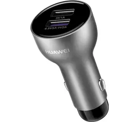 HUAWEI Autonabíječka AP38 černo-stříbrná / 4.5A / 2xUSB / rychlé nabíjení