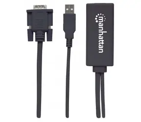 Manhattan Převodník z VGA a USB na HDMI černý