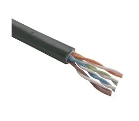 LYNX UTP Elite kabel Cat5e Venkovní / PE+PVC / dvojitý plášť / Černý
