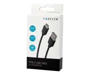 Forever Datový kabel TFO USB 2.0 C-TYPE černá 1m