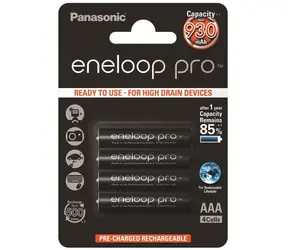 Panasonic Eneloop Pro Nabíjecí baterie AAA 930mAh / Ni-MH / 4ks / Blistr
