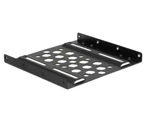 Delock Hliníkový instalační rámeček 2.5” na 3.5” černá