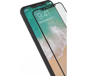 eSTUFF TitanShield pro Apple iPhone 8 Full Black / 0.3mm Asahi temperované sklo 