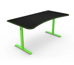 AROZZI ARENA Gaming Desk herní stůl černozelený / D:160cm / Š: 71-82cm / V: 71-81cm