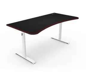 AROZZI ARENA Gaming Desk herní stůl černobílý / D:160cm / Š: 71-82cm / V: 71-81cm